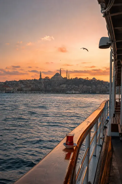 Bosphorus Ferry at an Istanbul Sunset