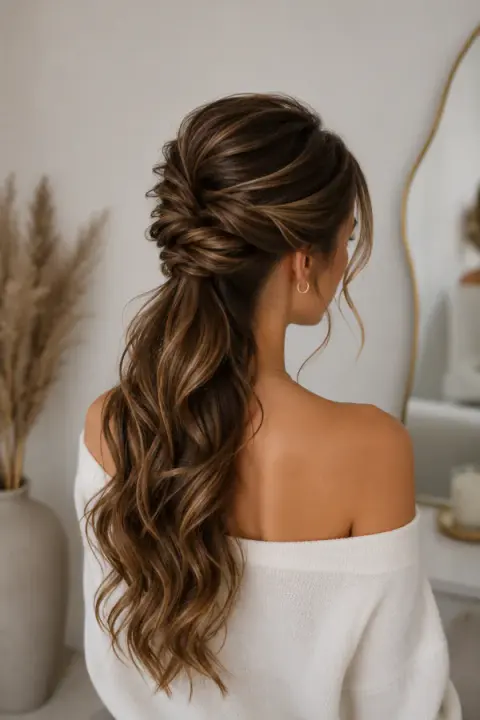 Elegant Half Up Hairstyle