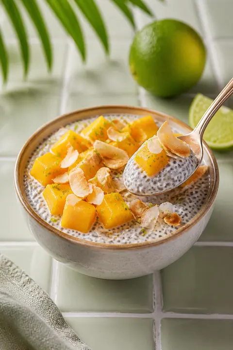 Mango Coconut Chia Pudding