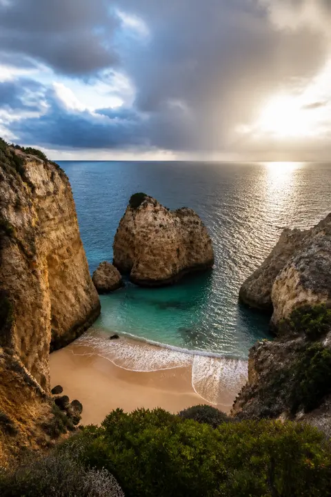 Clearing Weather over Hidden Algarve Cove