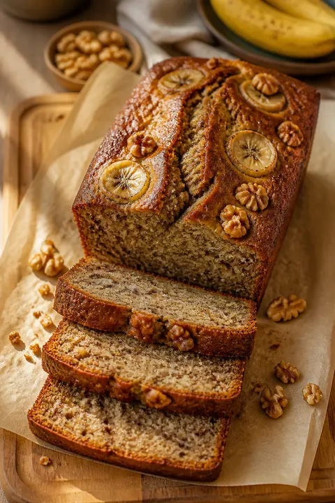 Vegan Walnut Banana Bread