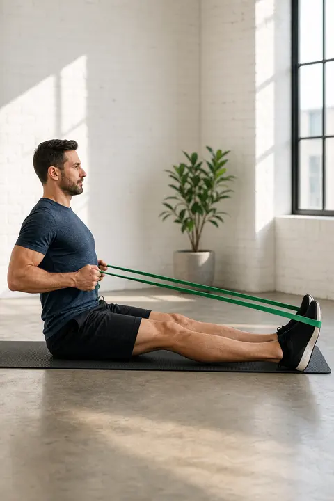 Seated Resistance Band Row