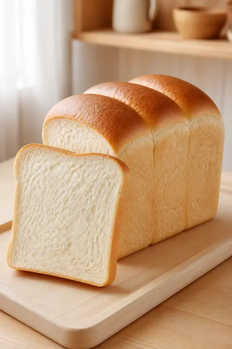 Soft Japanese Milk Bread Loaf