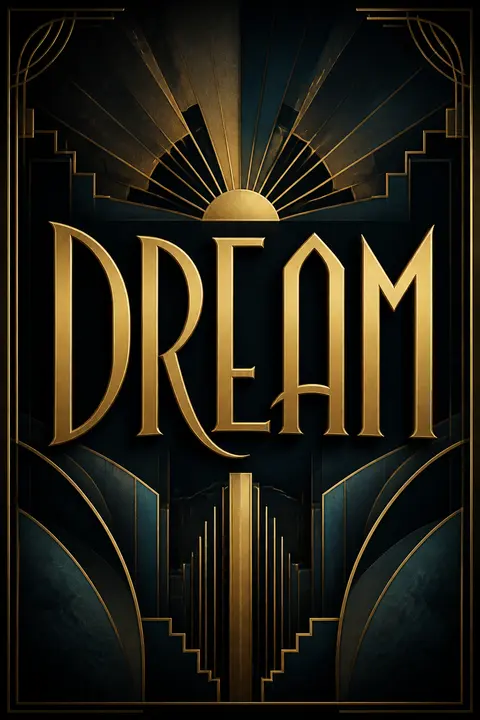 DREAM — Art Deco Typography