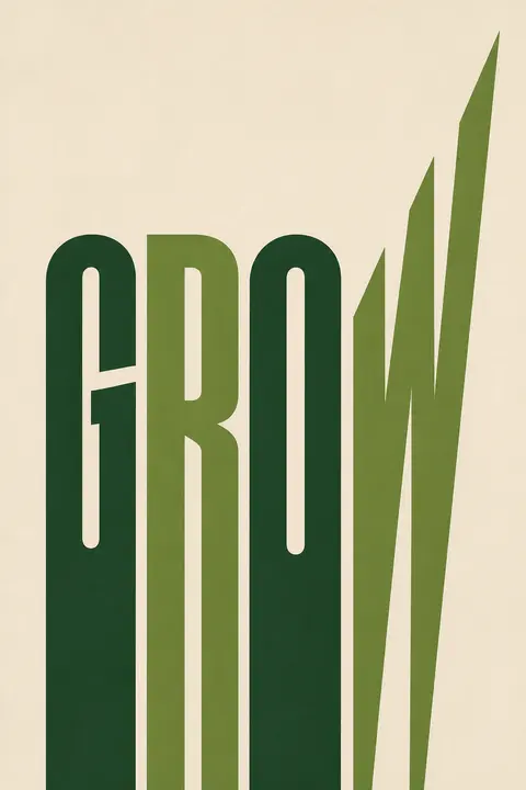 Swiss Modernist Typography: GROW